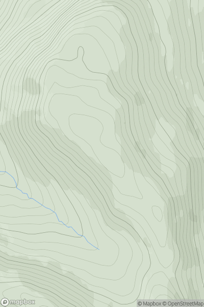 Thumbnail image for Bad an Fhithich Mhoir showing contour plot for surrounding peak