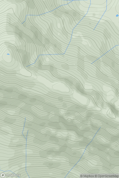 Thumbnail image for Sgurr a' Choire-bheithe East Top showing contour plot for surrounding peak