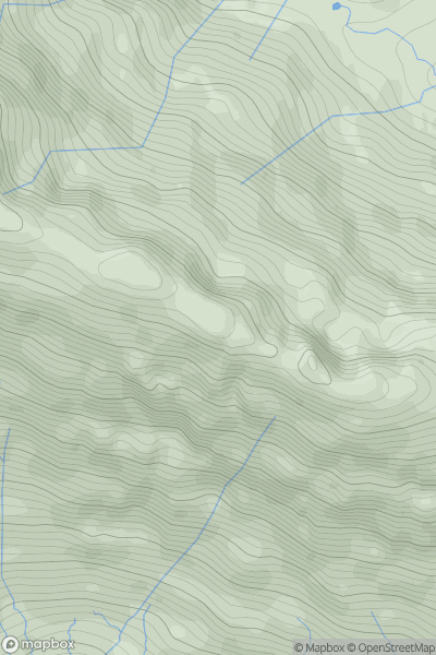 Thumbnail image for Sgurr a' Choire-bheithe Far East Top showing contour plot for surrounding peak