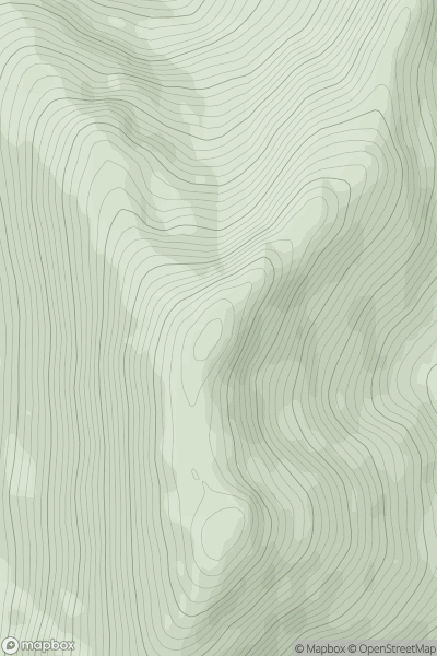 Thumbnail image for Fraoch Bheinn North Top showing contour plot for surrounding peak