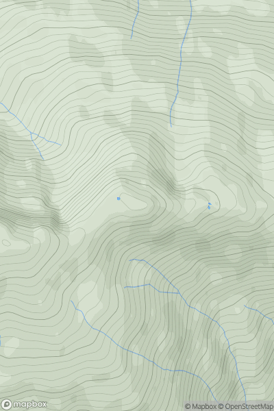 Thumbnail image for Sgurr an t-Sagairt showing contour plot for surrounding peak