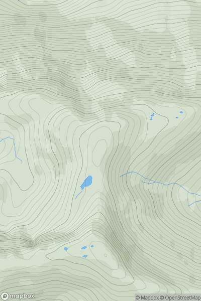 Thumbnail image for Sgurr Coire nan Gobhar North Top showing contour plot for surrounding peak