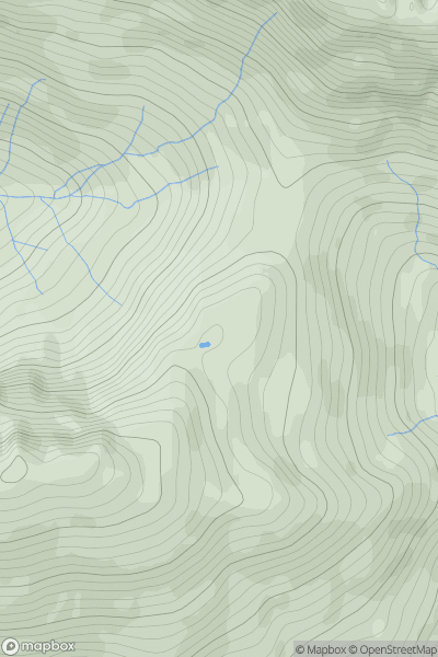Thumbnail image for Meall Bhasiter North Top showing contour plot for surrounding peak