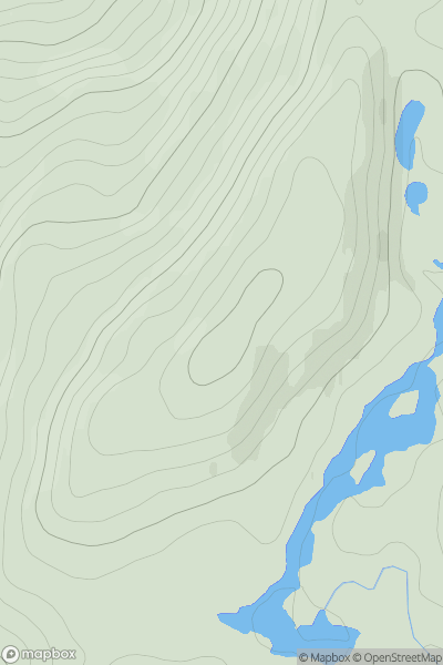 Thumbnail image for Carn a' Chuilinn showing contour plot for surrounding peak