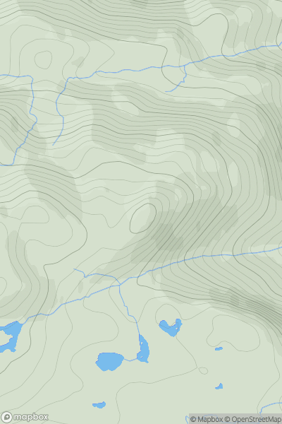Thumbnail image for An Leth-bheinn showing contour plot for surrounding peak