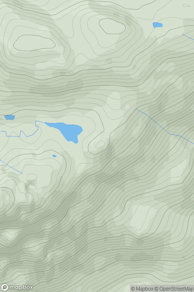 Thumbnail image for Meall Lochan Coire Chaolais Bhig showing contour plot for surrounding peak