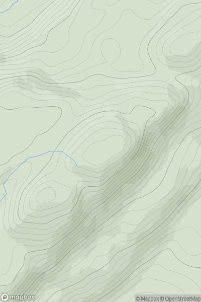 Thumbnail image for Craig of Monievreckie showing contour plot for surrounding peak