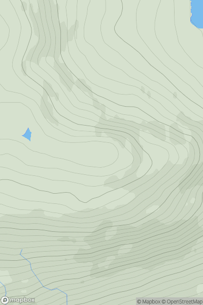 Thumbnail image for Stob Coire Loch Blair showing contour plot for surrounding peak