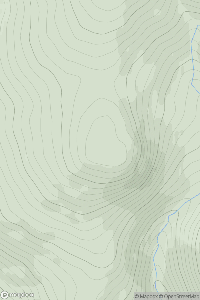 Thumbnail image for Ruighe na Beinne showing contour plot for surrounding peak