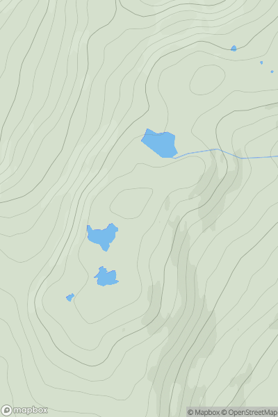Thumbnail image for Carn nan Dubh Lochan showing contour plot for surrounding peak