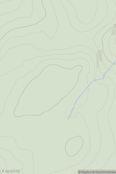 Thumbnail image for Carn na Laraiche Maoile showing contour plot for surrounding peak