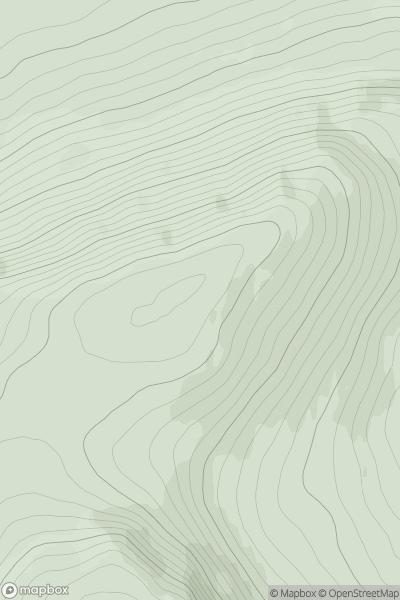 Thumbnail image for Meall Doir' an Daimh showing contour plot for surrounding peak