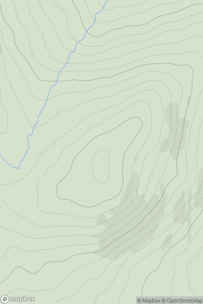 Thumbnail image for Meall Lochan nan Dubh Lochan showing contour plot for surrounding peak