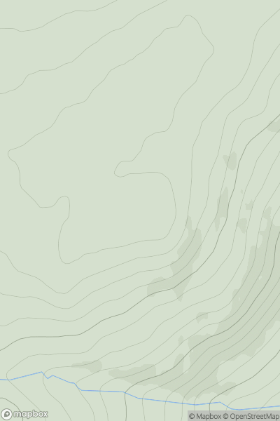 Thumbnail image for Meall na Graidhe showing contour plot for surrounding peak
