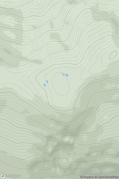 Thumbnail image for Sgurr an Ursainn Near West Top showing contour plot for surrounding peak