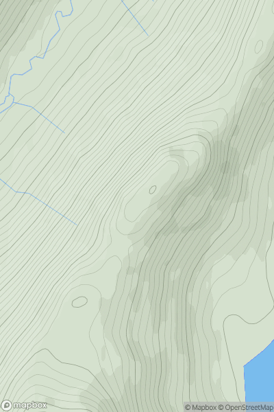 Thumbnail image for Druim Lochan a' Chomhlain showing contour plot for surrounding peak