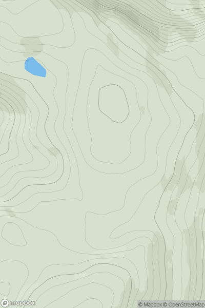 Thumbnail image for Druim Comhnard showing contour plot for surrounding peak