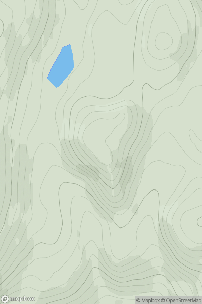 Thumbnail image for Sgurr Nighean Mhic Choinich showing contour plot for surrounding peak