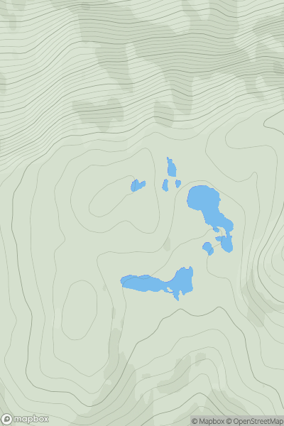 Thumbnail image for Cruach Raineachan showing contour plot for surrounding peak
