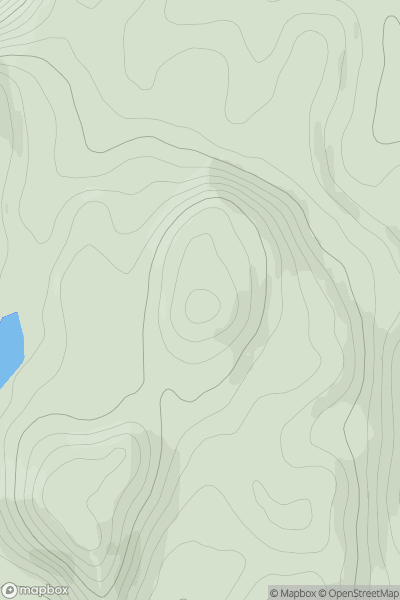 Thumbnail image for Sgurr Nighean Mhic Choinich NE Top showing contour plot for surrounding peak