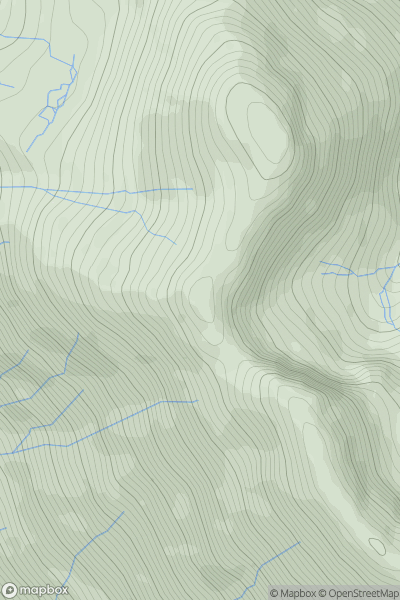 Thumbnail image for Sgurr a' Choire Ghairbh showing contour plot for surrounding peak