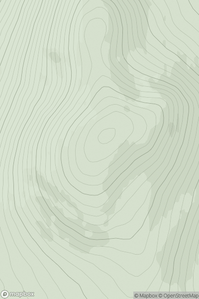 Thumbnail image for Cnoc Fraing showing contour plot for surrounding peak