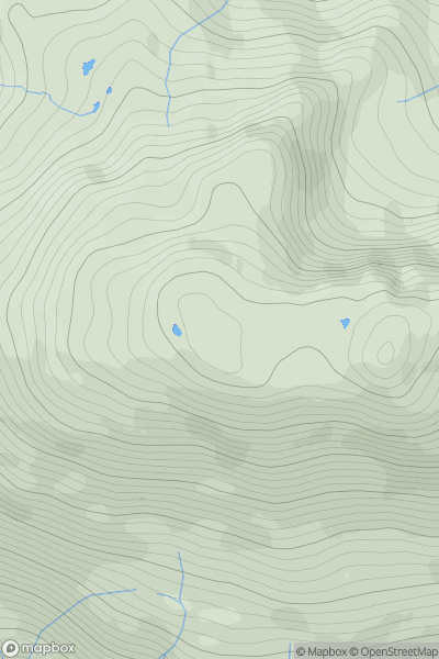 Thumbnail image for Sgurr na Seamraig showing contour plot for surrounding peak