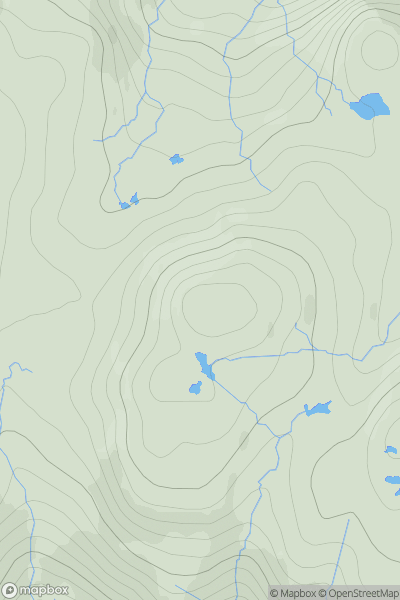 Thumbnail image for Carn a' Coire Dhoimhneid showing contour plot for surrounding peak