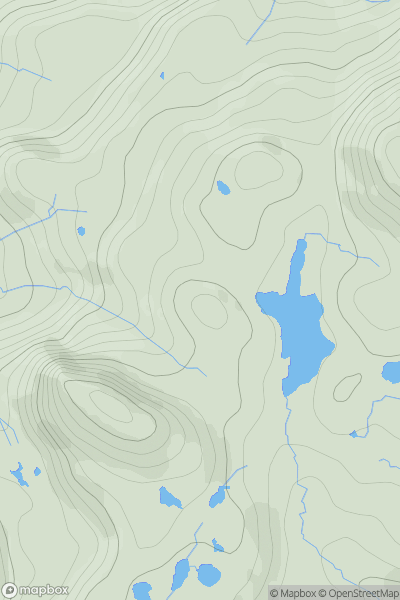 Thumbnail image for Boc Mor NE Top showing contour plot for surrounding peak