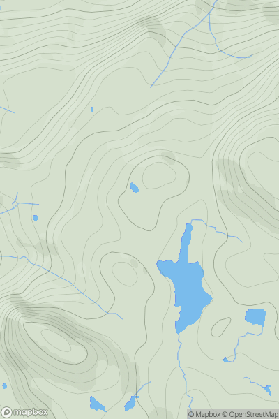 Thumbnail image for Carn Loch Bhuic Mhoir South Top showing contour plot for surrounding peak