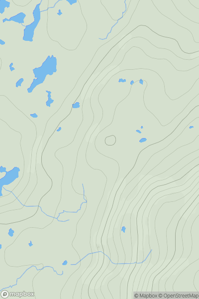 Thumbnail image for Carn Loch na Dubharaiche showing contour plot for surrounding peak