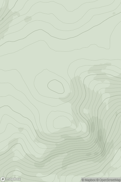Thumbnail image for Meallan na Ceardaich North Top showing contour plot for surrounding peak
