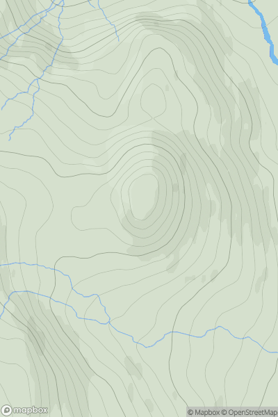 Thumbnail image for Meall an Odhar showing contour plot for surrounding peak