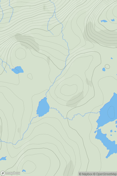 Thumbnail image for Carn Sgriobhaich showing contour plot for surrounding peak