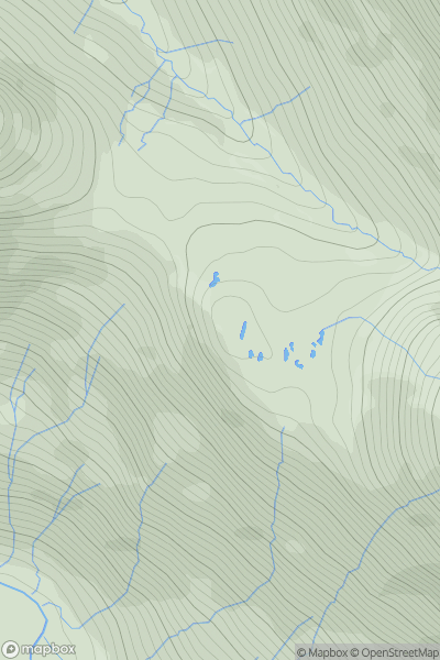 Thumbnail image for Fasach an t-Searraich showing contour plot for surrounding peak