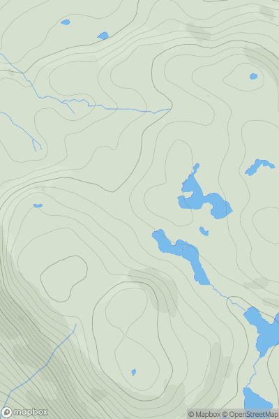 Thumbnail image for Boc Craoibhe-chaoruinn West Top showing contour plot for surrounding peak