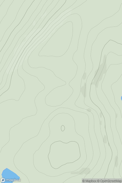 Thumbnail image for Carn na Ruighe Duibhe Mid North Top showing contour plot for surrounding peak