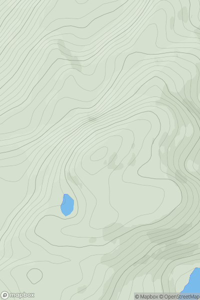 Thumbnail image for Beinn a' Bhacaidh showing contour plot for surrounding peak