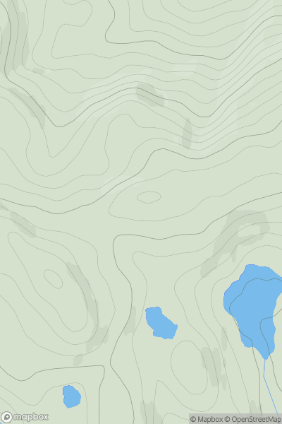 Thumbnail image for Carn na Fiacail West Top showing contour plot for surrounding peak