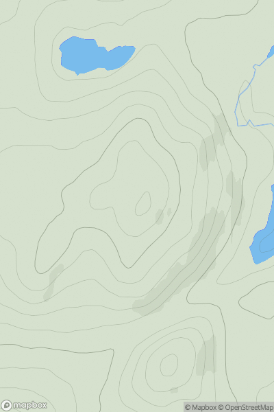 Thumbnail image for Carn Loch a' Bhothain showing contour plot for surrounding peak