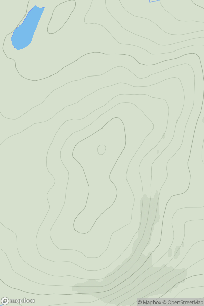 Thumbnail image for Carn an t-Sluic Dhuibh showing contour plot for surrounding peak