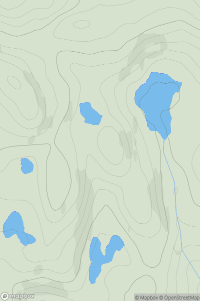 Thumbnail image for Carn Loch Liath SE Top showing contour plot for surrounding peak