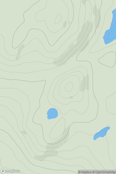 Thumbnail image for Carn a' Mheallain Odhair showing contour plot for surrounding peak
