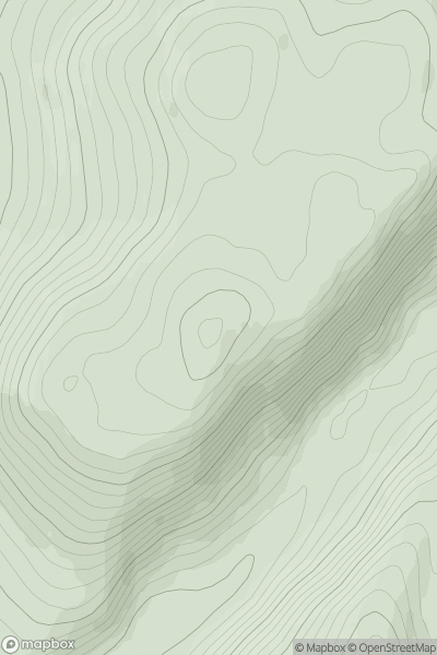 Thumbnail image for Creag a' Chliabhain showing contour plot for surrounding peak