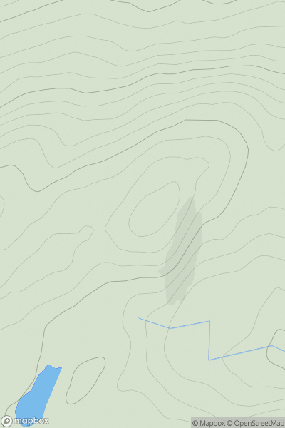 Thumbnail image for Carn na h-Imrich showing contour plot for surrounding peak