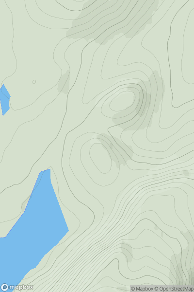 Thumbnail image for Nighean a' Mhill showing contour plot for surrounding peak