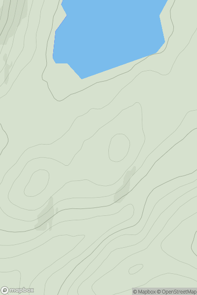 Thumbnail image for Meall Loch na Beinne Baine showing contour plot for surrounding peak