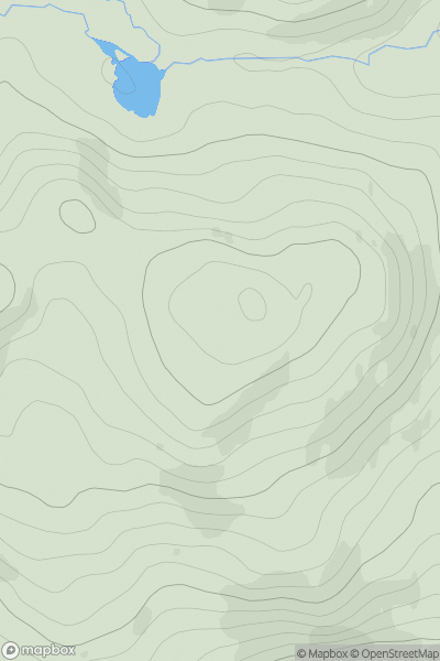 Thumbnail image for Carn an Tuairneir East Top showing contour plot for surrounding peak