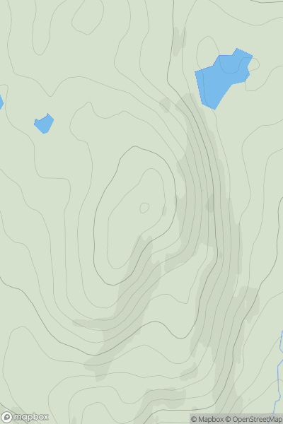 Thumbnail image for Carn Loch an t-Sionnaich showing contour plot for surrounding peak