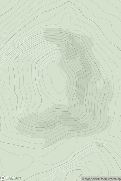 Thumbnail image for Meall an Tarsaid showing contour plot for surrounding peak